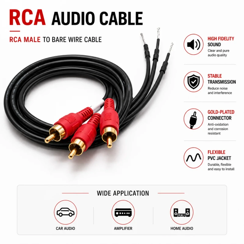 OEM-RCA-Male-Audio-Video-AV-Cable-Assembly-Sound-Wire-for-DVD-TV-Player
