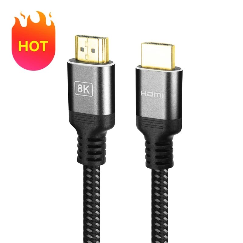 OEM-Stock-Audio-Cable-Aluminum-Metal-Shell-1m-2m-3m-4m-5m-8K-HDMI-2.1V-Cable-Supports-HDTV-Projector-PS4