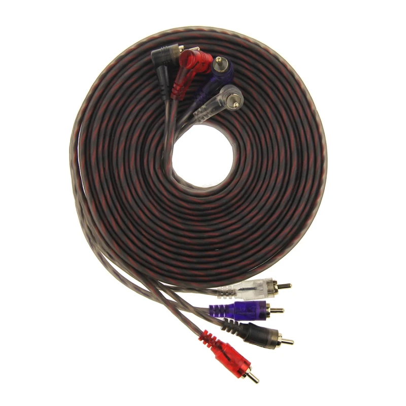 OFC-2-Channel-3-Meter-RCA-Car-Audio-Cable-Auto-Stereo-Signal-Wire