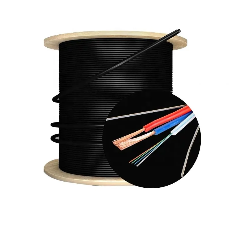 OPLC-12-Core-G652D-Fiber-Optic-Cable-with-14-18-22-AWG-Copper-Conductors-PE-Sheath-for-Underwater-and-Indoor-Use