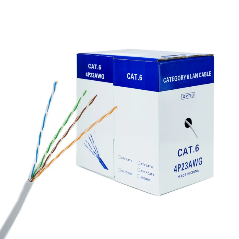 Oem-Cca-Ftp-26awg-4pairs-0.4mm1000ft-Communication-Indoor-Outdoor-Cat5e-Cable-Cat5-Cable-Network-Cable-Cat5e
