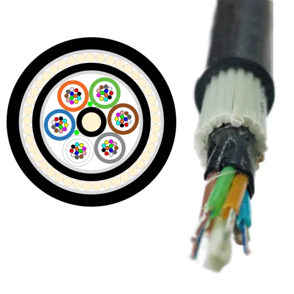 Oudtoor-Anti-rat-Anti-bird-Communication-Cable-8-12-48-Core-96-144-288F-ADSS-FRP-Rod-Armored-Optical-Fiber-Cable-GYFTY83