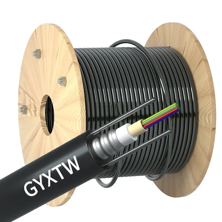 Outdoor-Armored-12-Core-Fiber-Optic-Cable-GYXTW-SM-4C-8F-Underground-Duct-Fibre-Optique-500M-1KM
