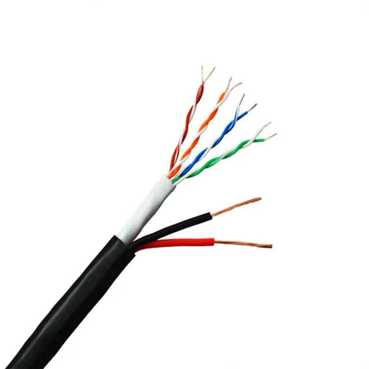 Outdoor-Ethernet-Cable-UTP-82C-CAT5e-4Pairs-Network-Cable-CCA-Conductor-Communication-Cable-305m-Black
