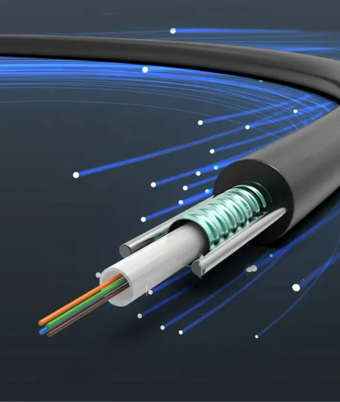 Outdoor-Singlemode-G652D-Armoured-Cable-4core-GYXTW-Cable-Communication-Cable-for-Telecommunication