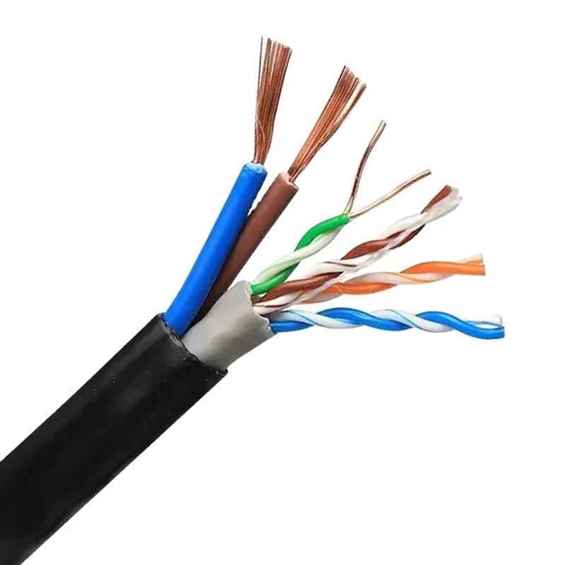 Outdoor-UTP-Cat5e-Cable-with-Power-Cable-2-Cores-0.75mm-for-CCTV-Camera-Siamese-Use-Communication-Cables-1