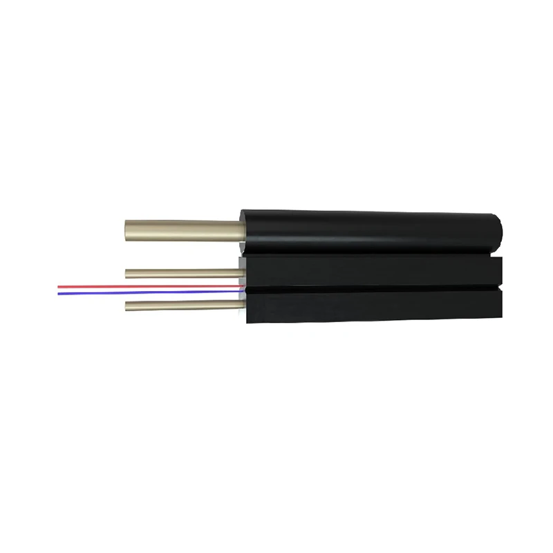 Overhead-G652d-1core-2core-Optic-Fiber-Cable-with-Solid-or-Stranded-Messenger-Outdoor-Ftth-Drop-Cable