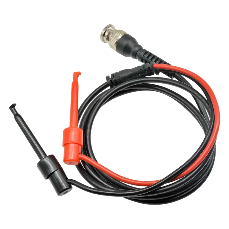 P1007-1m-Oscilloscope-Test-Probe-Cable-BNC-Male-Plug-Q9-Dual-Hook-Clip-Mini-Probes-500V-5A-Brass-Instrumentation-Cables
