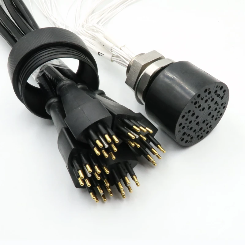 Petal-Type-IP68-Watertight-Underwater-Connector-8-48-Core-Copper-Gold-Plated-Material-550V-Mounting-Thread-1-14uns-Deep-sea