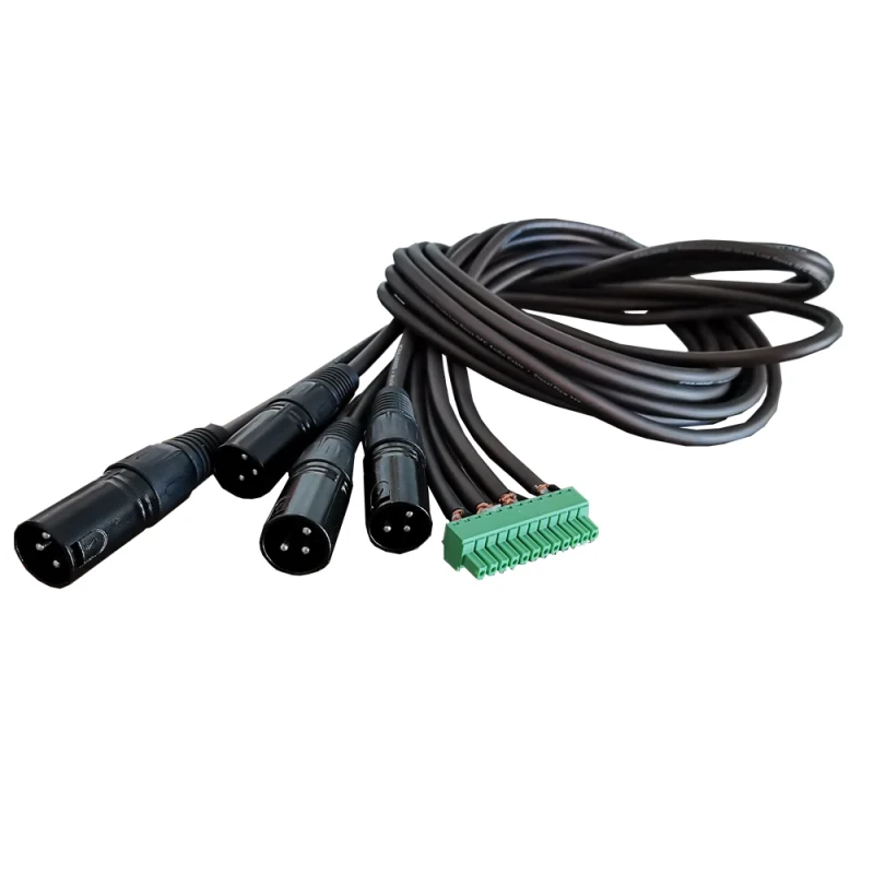 Phoenix-Terminal-Connector-to-3-Pin-Connector-XLR-Female-Audio-Cable