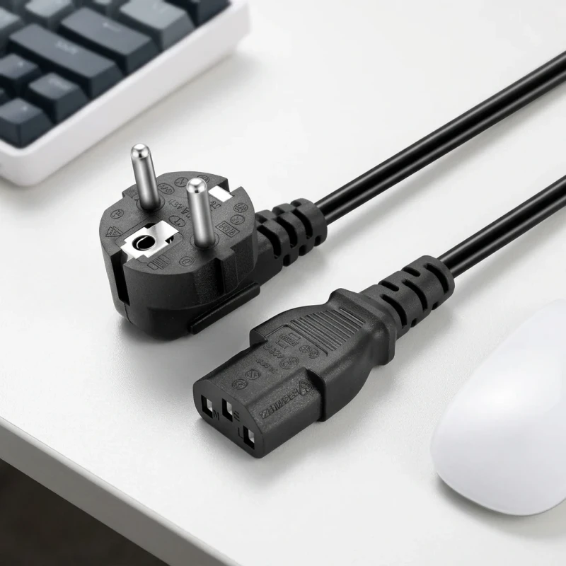Power-Cord-1.5m-1.8m-3Pin-EU-Plug-220V-0.75mm-Power-Cable-Power-Supply-Cord-AC-Plug
