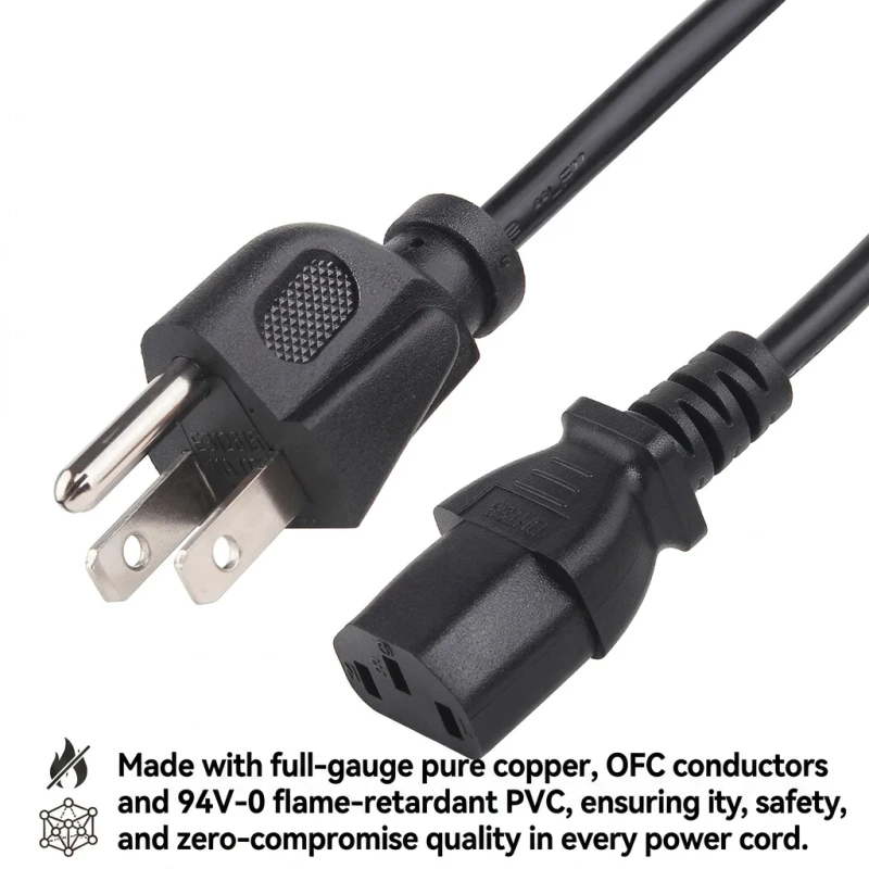 Power-Cord-to-IEC-C13-NEMA-5-15P-AC-Power-Cord-125V-3-Pin-Plug-Cable-Extension-for-Computer