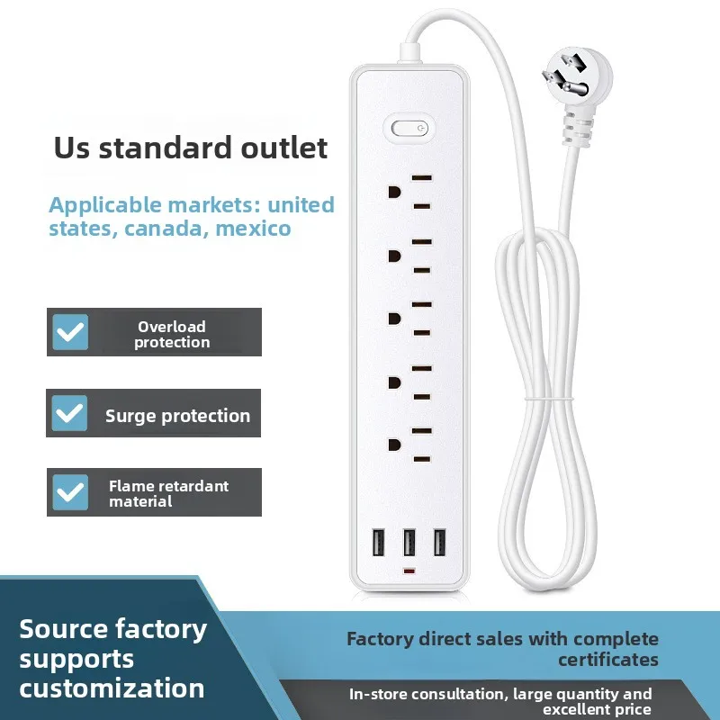 Power-Cords-Extension-Cords-US-Power-Strip10A-2000W-with-4-5-Outlets-3-USB-Ports-5V-2.4A-Surge-Protector-Power-Strip