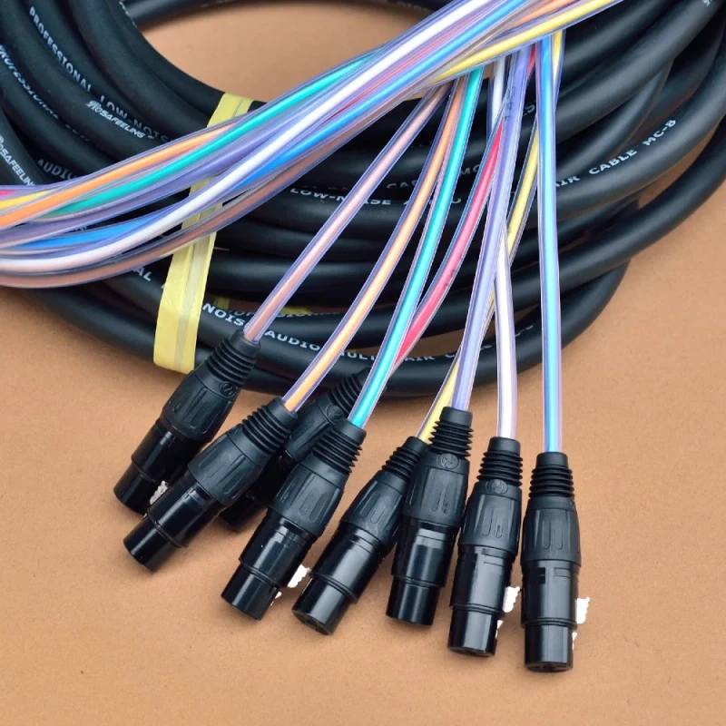 Professional-8-Channel-XLR-Snake-Cable-3-Pin-Male-to-Female-OFC-Audio-Splitter-Lossless-Balanced-Signal-for-Mixer-Stage-Studio