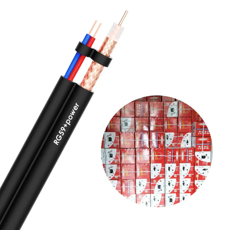 Pure-Copper-Conductor-CCTV-Coaxial-Cable-RG6-305m-Roll-for-TV-Satellite-Communication