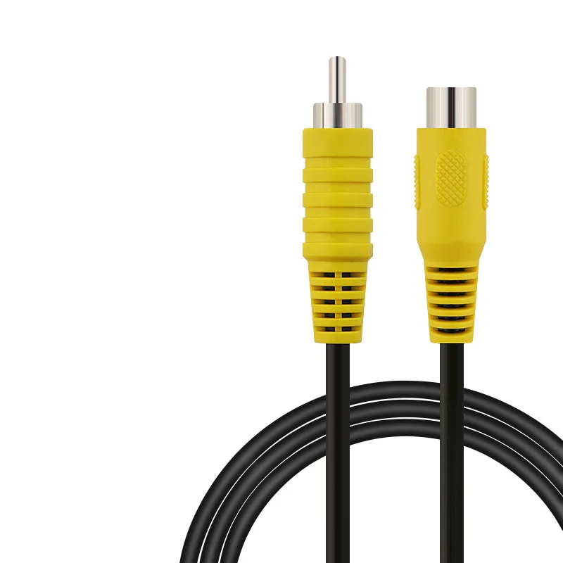 RCA-Audio-Video-Male-to-Female-Extension-Cable-3C-2V-Coaxial-Wire-PVC-Jacket-Braid-Shielding-1m-3m-5m-8m-10m-Yellow-for-HDTV