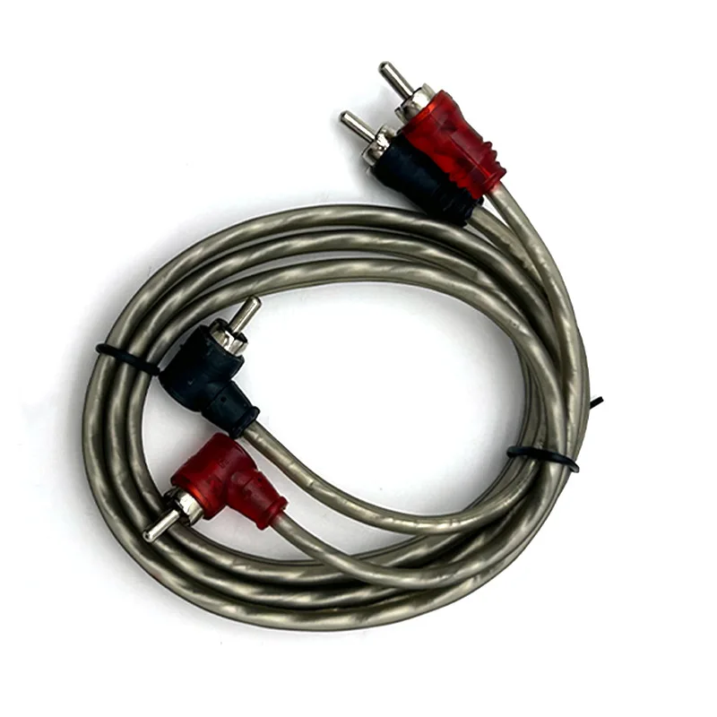 RCA-Double-Row-Car-Audio-Cable-1m-Pure-Copper-Modified-Signal-VGA-Connector-PVC-Jacket-for-Speaker-Video-Car-Stereo-RCA-Cable