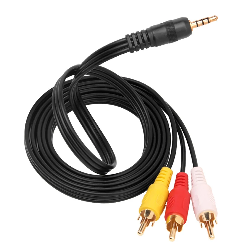 RCA-Gold-Plated-Connector-Stereo-AV-Wiring-Harness-PVC-Jacket-Combination-Shielding-for-DVD-Player-Home-Theater-Speaker-System