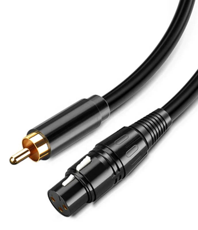RCA-Male-to-XLR-Female-Audio-Cable-Shielded-Mono-RCA-to-3-Pin-XLR-Female-Cord-for-Mixer-Amplifier-Speaker