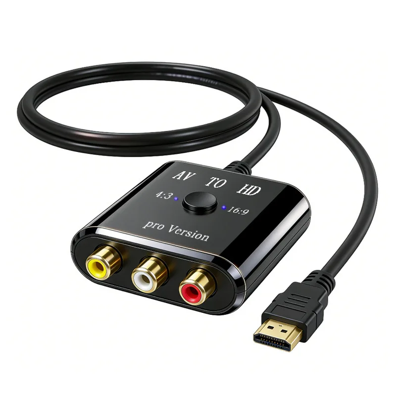 RCA-to-HDTV-Converter-Switch-1080P-AV-Composite-Video-Adapter-Supports-PAL-NTSC-for-Wii-PS2-DVD-VHS-to-HDTV-or-Monitor