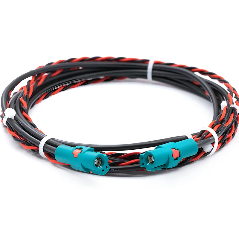 RF-Communication-Cable-Assembly-Fakra2-Power-Video-Harness-Coaxial-Copper-500MM-Universal-Z-Type