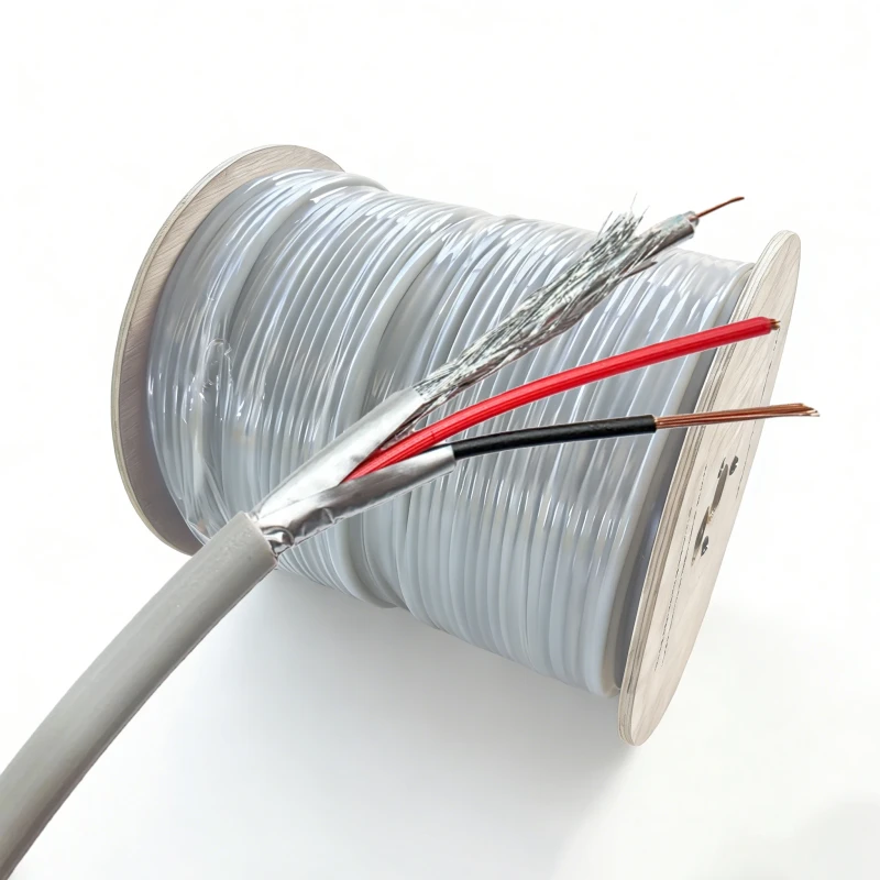 RG11-Coaxial-Cable-Copper-Clad-Steel-CCS-Quad-Shielded-500m-High-Performance