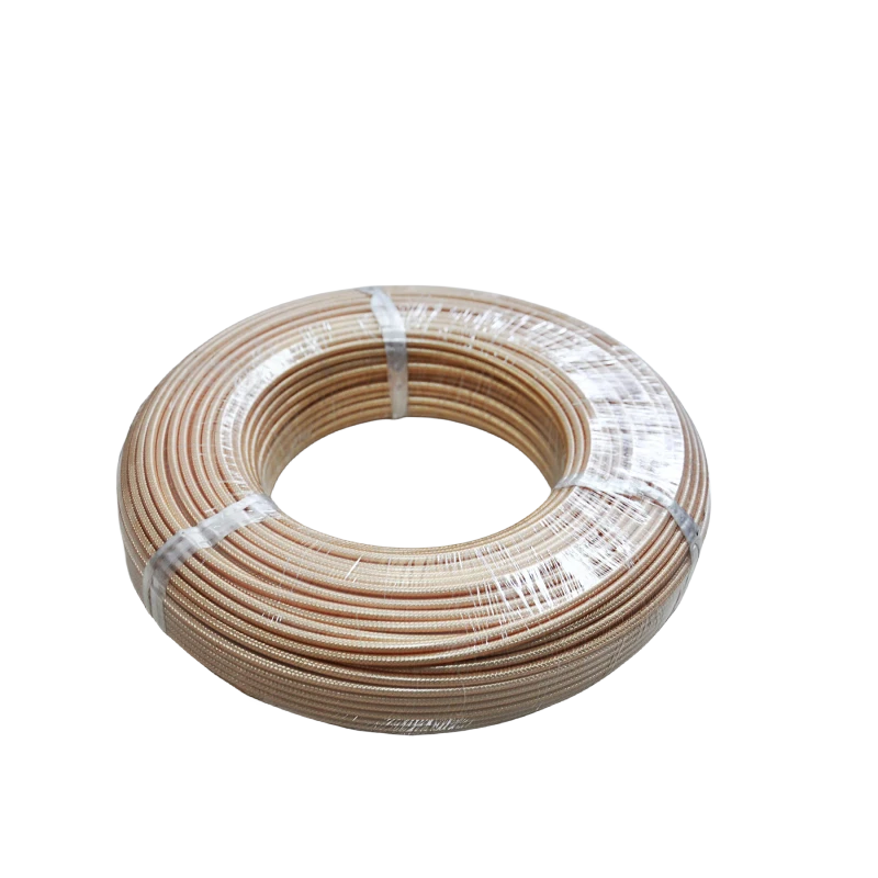 RG211-Coaxial-Cable-30AWG-Taped-PTFE-Insulated-Silver-Plated-Copper-50-Ohm-Impedance-Fiberglass-Braid-Jacket-Communication
