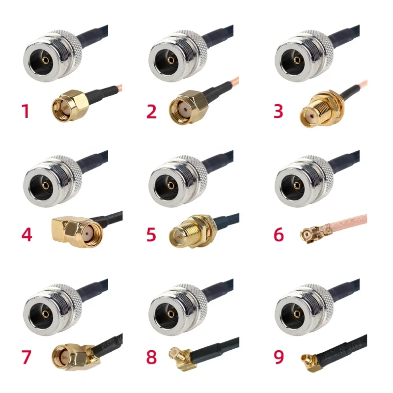 RG316D-Pigtail-Coaxial-Cable-Assembly-N-Female-To-SMA-MCX-MMCX-10-32-BNC-TNC-FME-U.FL-Male-Female-Bulkhead-Straight-Connector