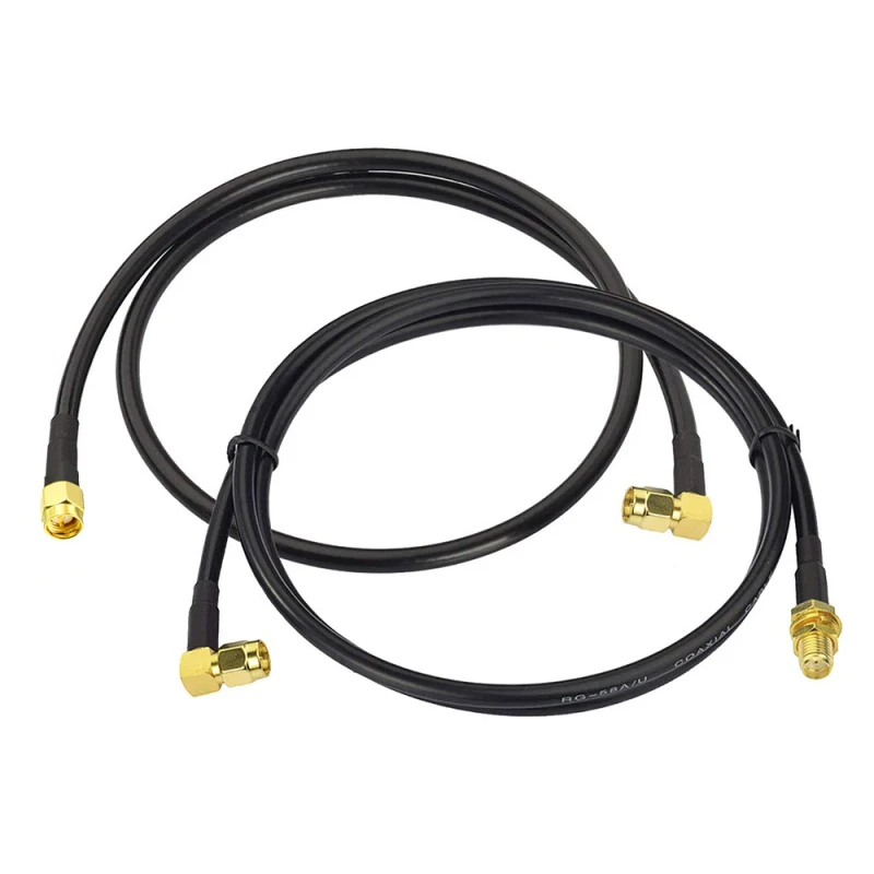 RG58-Coaxial-Cable-SMA-Male-Female-to-SMA-Male-Right-Angle-Pigtail-RF-Cable-Assembly-Antenna-Extension-Communication-Cables