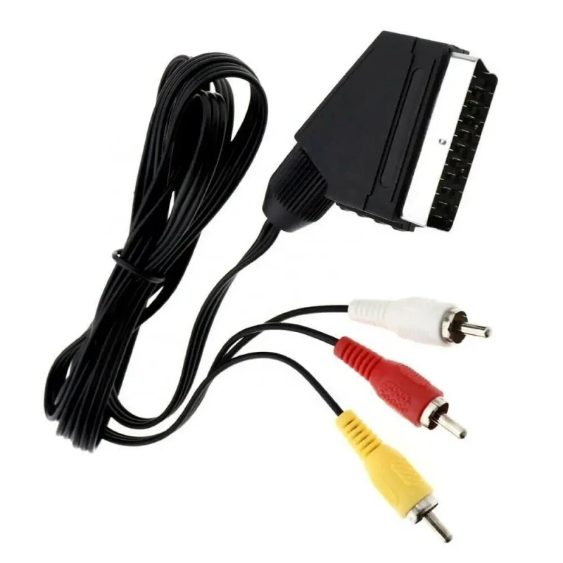 RGB-Scart-to-RCA-Composite-AV-Cable-Cord-for-NES-Audio-Video-AV-Scart-Cable-Lead-Cord