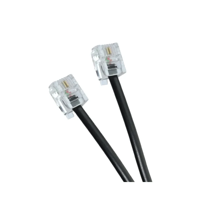 RJ11-Jumper-Telephone-Wire-6P2C-Flat-Copper-Conductor-6P2C-Cat3-RJ11-PVC-Jacket-Communication-Telephone-Patch-Cable