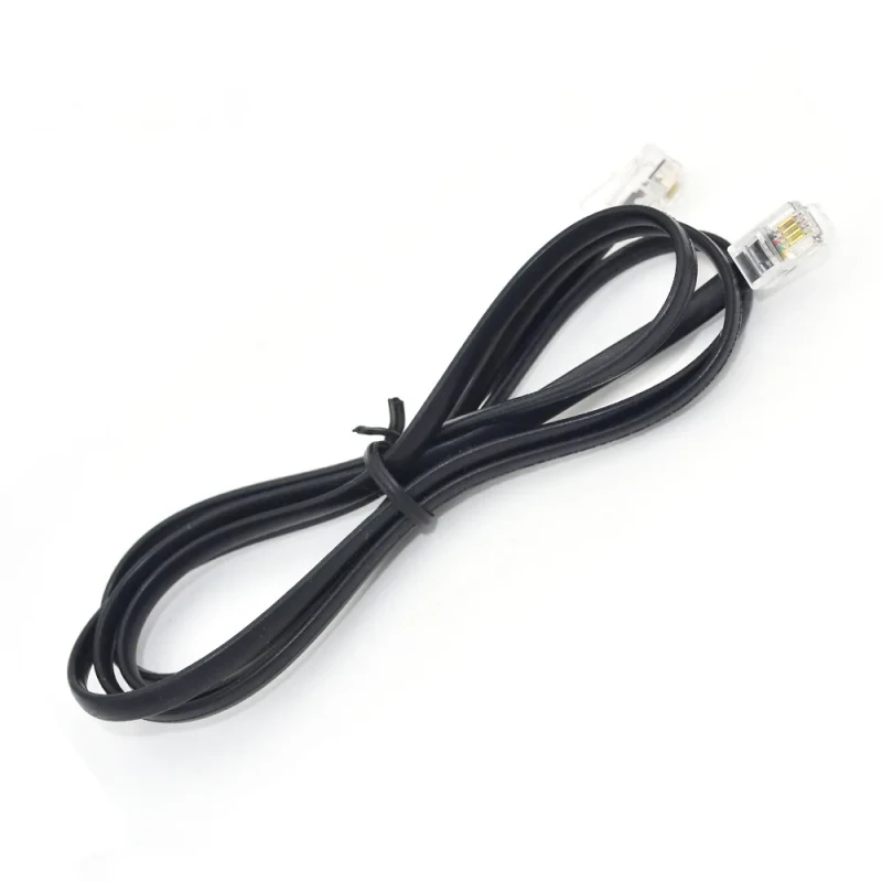 RJ9-Modular-Telephone-Cable-Straight-Cross-Wired-4P4C-Flat-Pattern-1ft-3ft-7ft-25ft-Lengths-Available
