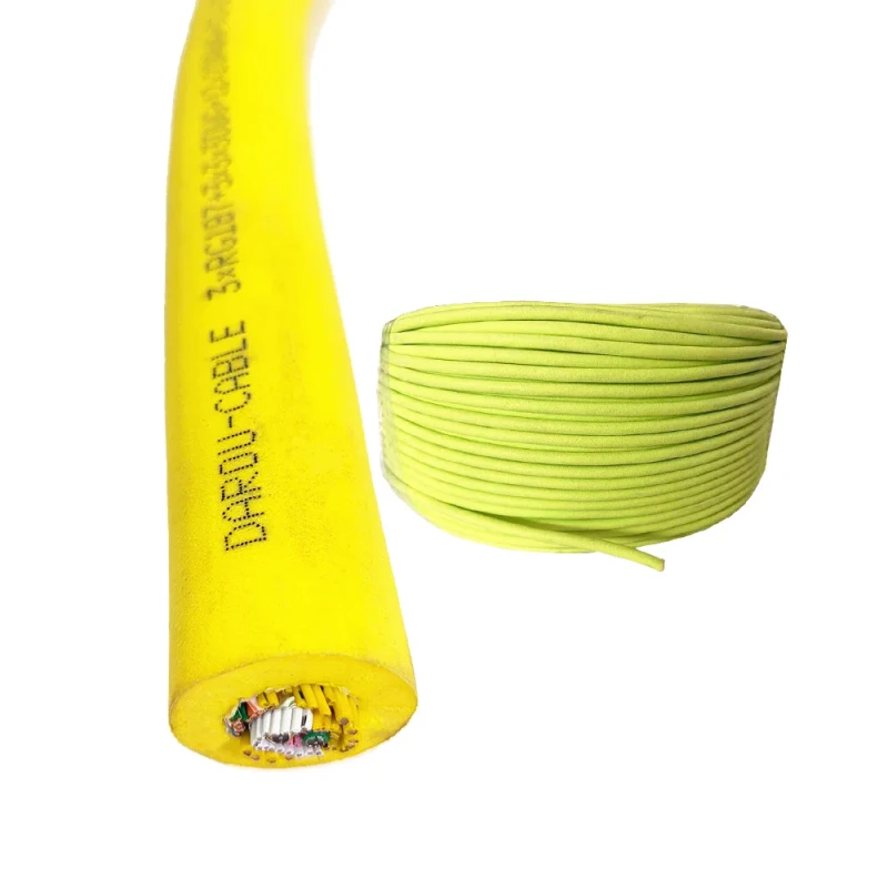 ROV-Zero-Buoyancy-Underwater-18AWG-Quad-Core-Flexible-Copper-Conductor-TPE-Insulated-PUR-Jacketed-300-500V-Rated-Cable-for