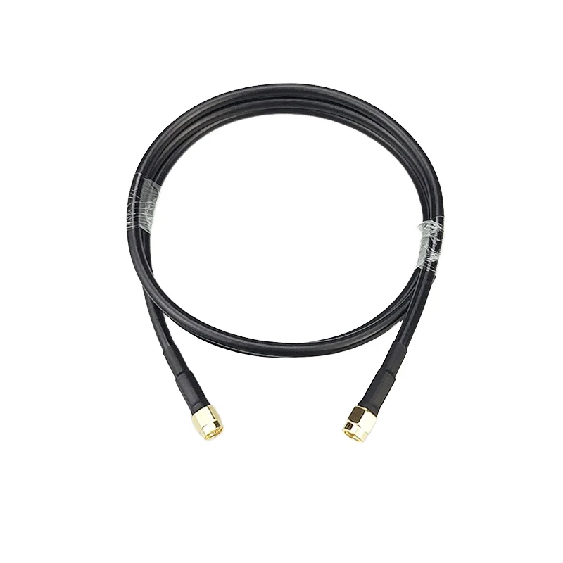 RP-SMA-Male-to-SMA-Male-0.5m-Coaxial-Cable-Custom-Length-RG58-RG174-for-Communication