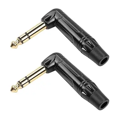 S.Wieler-Audio-1-4-Jack-TRS-Right-Angle-PlugS-DIY-Trs-6.35mm-Heavy-Duty-Gold-Plated-Solder-Type-Stereo-Trs-1-4-Audio-Connectors