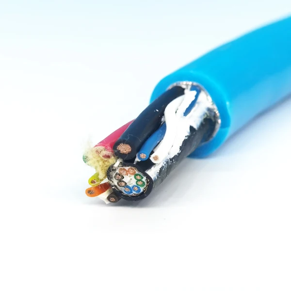 STP-Cat5-Cat6-Copper-TPEE-Insulated-PUR-Waterproof-UV-Resistant-CE-ROHS-for-Underwater-Network-Power-Cable