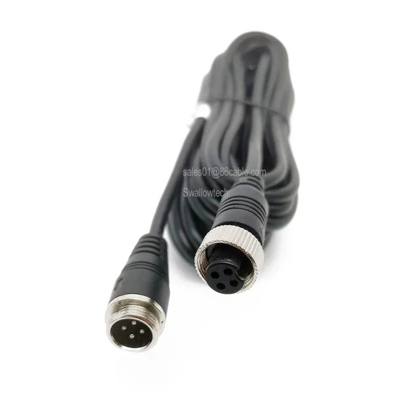 SWBHJ2000-3M-GX12-4PIN-Coaxial-Twisted-Pair-Male-Female-Audio-Video-Backup-Camera-Extension-Cables-for-Android-Vehicle-System-3M