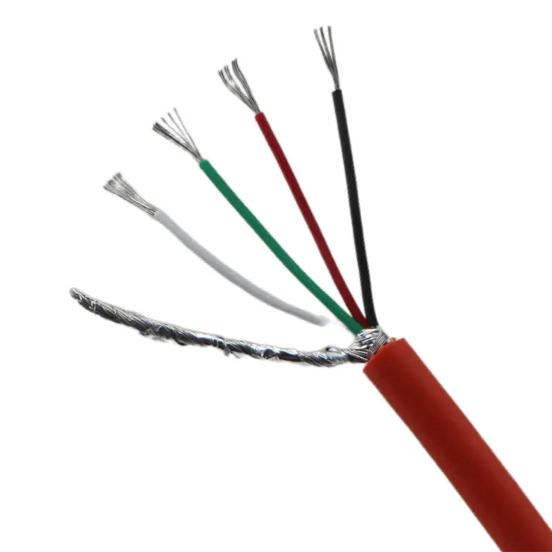 Shielded-Electrical-Cable-Wire-Load-Cell-4-Connector-24AWG-Underwater-Undersea-Water-Sensor-Cable