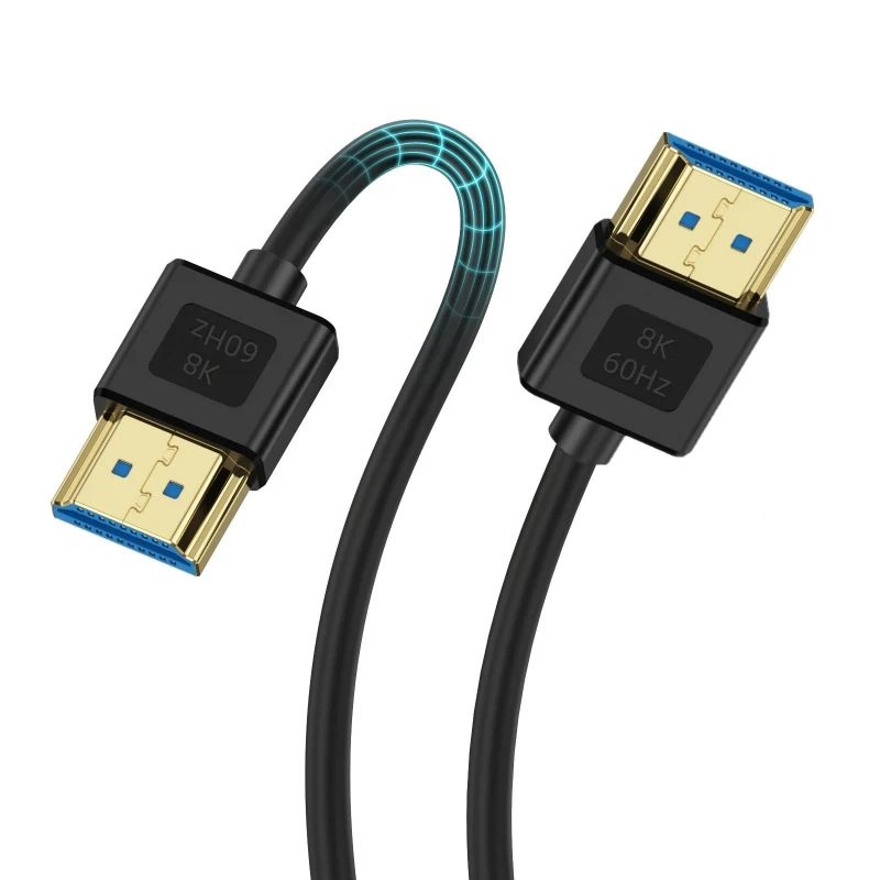 Silicone-Ultra-Soft-HDTV-Cable-Support-8K60Hz-Ultra-Slim-and-Thin-Cord-HDR-Support-PS5-Xbox-RTX4090-3090-RX-79007800-Apple-TV