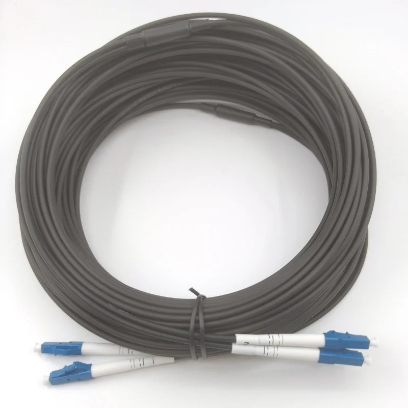 Singlemode-Duplex-9-125-OS2-3.0mm-LC-UPC-to-LC-UPC-Fiber-Optic-Patch-Cord-Armored-SM-Fiber-Optic-Jumper-Communication-Cables