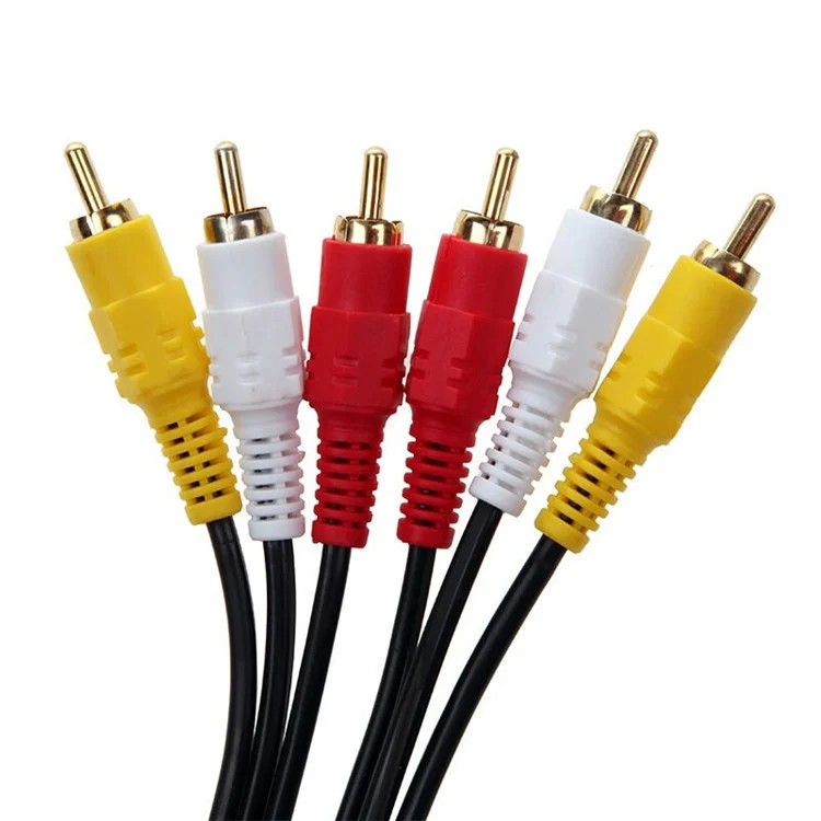 Six-head-Lotus-Cable-Three-pair-Three-Audio-Cables-AV-Audio-video-Cable-DVD-Audio-video-Cable-TV-Set-top-Box-AV-Cable
