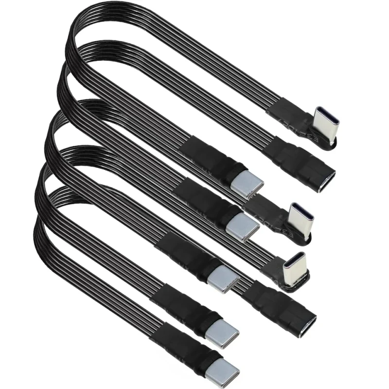 Soft-Flat-Elbow-FFC-FPC-FPV-USB-C-Type-C-Male-to-Female-Up-Down-90-Degree-Left-Right-PD-Data-Cable-Transfer-for-Android-Phones