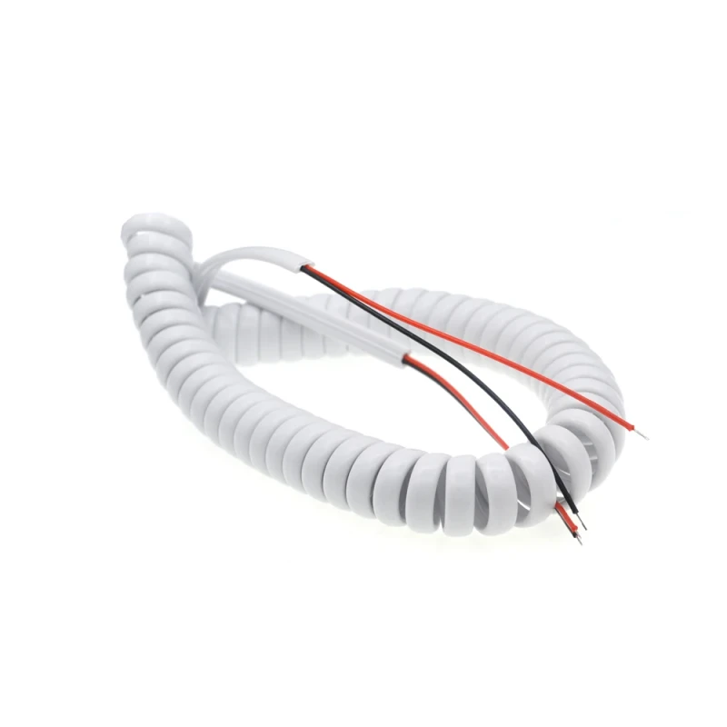 Spiral-Cable-2-Core-Telephone-Handset-Coiled-Cable
