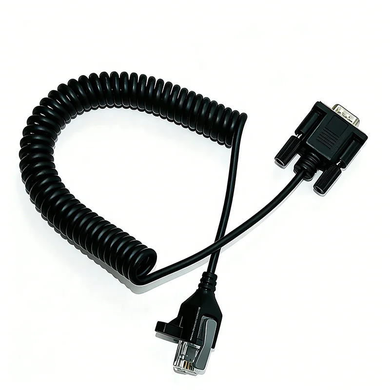 Spiral-Network-Cable-DB9-To-RJ45-Coiled-Spiral-Data-Cable-Extendable-Serial-Communication-Cable-For-Industrial-PLC-Devices