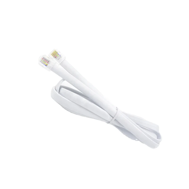 Straight-1-Meter-1.5M-3ft-Phone-Cord-RJ12-6P6C-Telephone-Cable-1
