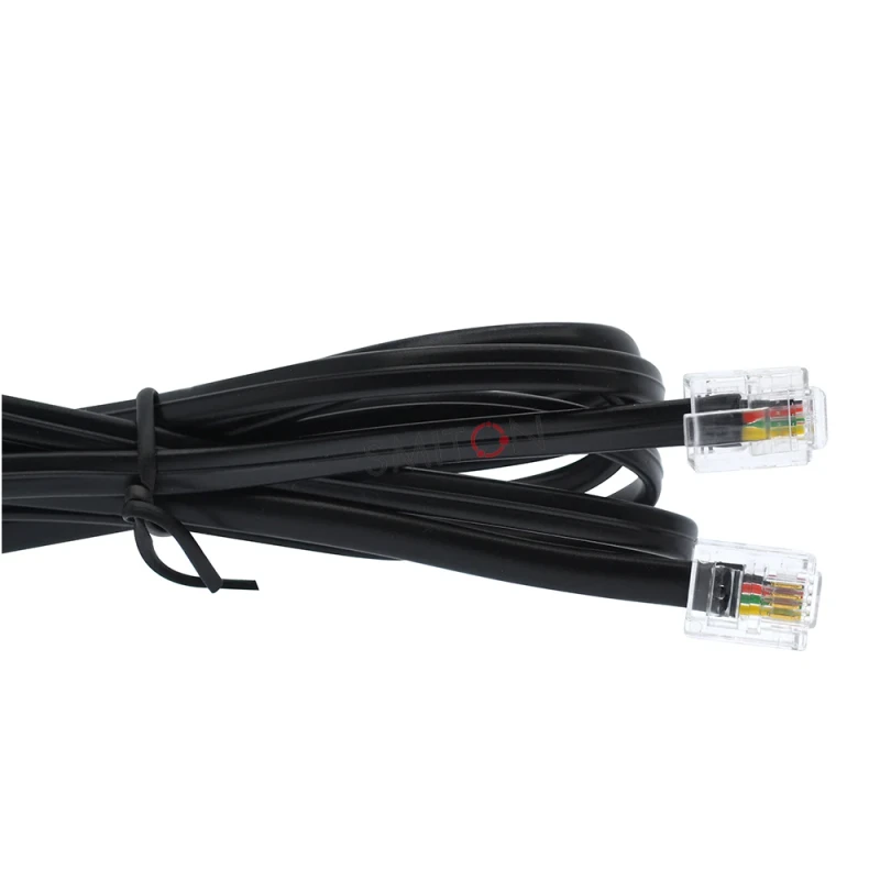 Straight-5ft-7ft-14ft-Phone-Cord-RJ11-6P4C-Telephone-Cable