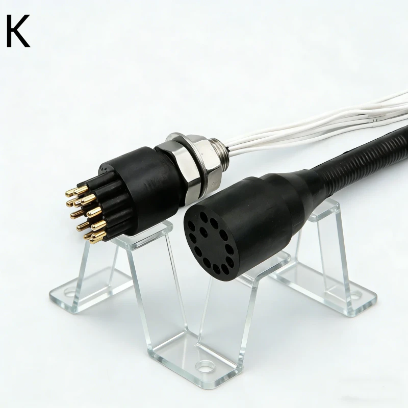 Subconn-Stainless-Steel-Waterproof-Circular-Socket-Plug-BH12F-IL8M-Underwater-Pluggable-Wet-Cable-ROV-Connector