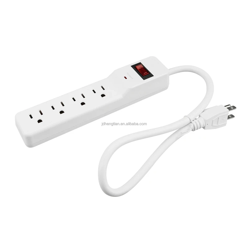 Surge-Protector-Power-Strip-with-4-Outlets-Heavy-Duty-Braided-Extension-Cord-Flat-Plug-15A-Circuit-Breaker-Wall-Mount-for-Home