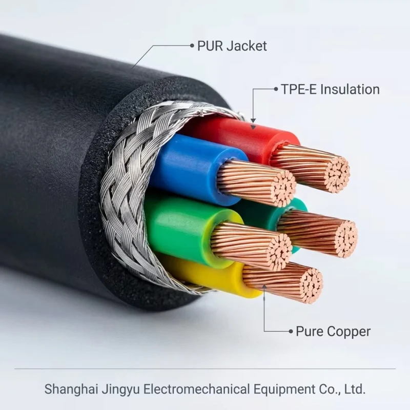 TPE-E-Insulation-PUR-Sheath-Ultra-high-Resistance-Linear-Motor-Cable-Robot-Cable-Multi-core-Optional-Price-Negotiable