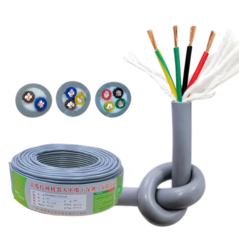 TRVV-Multicore-PVC-Drag-Chain-Cable-for-Robot-Electronics-CNC-Flexible-Cable
